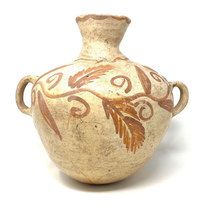 Terracotta Water Jar from Chiapas, Mexico - 12" H X 8" Diam.