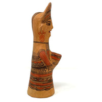 1950s Nahua Female Figurine from San Agustín Oapan, Guerrero, Mexico - 12" H X 4" Diam. (#3)